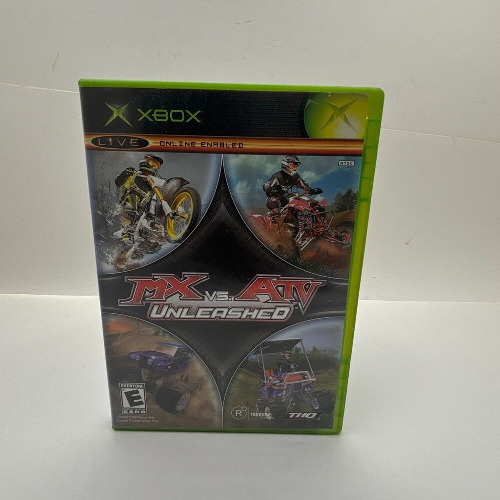 MX Vs. ATV Unleashed (Microsoft Xbox, Xbox Live, 2005) Complete W/ Manual
